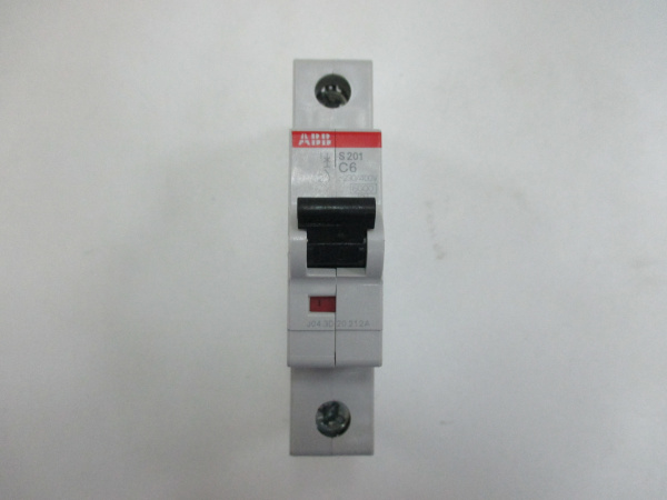 Автоматический выключатель ABB 1-полюсной S201 C6